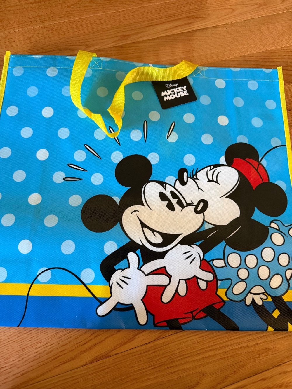 3-Disney's Mickey Mouse & Minnie Mouse Reusable Extra Large Tote Bags - Picture 4 of 15